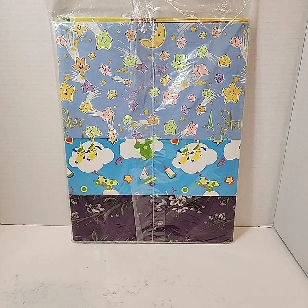 Vtg Finishing Touch AGC All Occasion 8 Full Sheets 50 sq.ft Wrapping Paper 0272